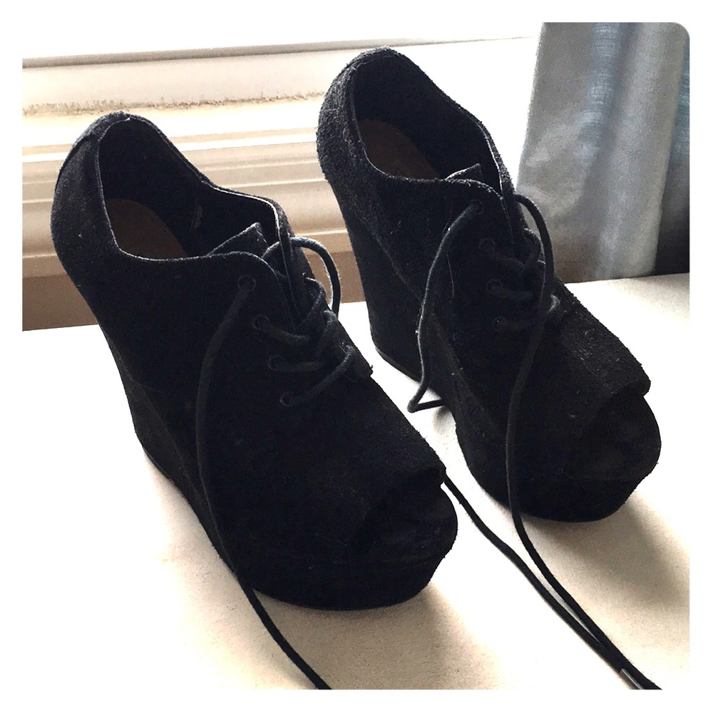 Steve Madden Open Toed Bootie Wedge